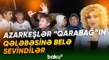 Qələbəni böyük coşqu ilə qarşılayan "Qarabağ" azarkeşləri öz sevinclərini bölüşdülər - Baku TV