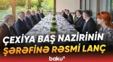 İlham Əliyevin adından Çexiyanın Baş naziri Andrey Babişin şərəfinə rəsmi lanç verilib - Baku TV