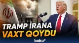 "İranın neft infrastrukturu partladılacaq" | Trampdan İrana növbəti xəbərdarlıq - Baku TV