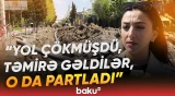 "Şəhərin mərkəzidir, ən problemli yoldur" | Yolda dəhşətli durum: "Hər il çökə-çökə gedir" - Baku TV