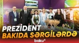 Prezident 19-cu “Caspian Agro Week” və 31-ci “InterFood Azerbaijan” sərgiləri ilə tanış olub