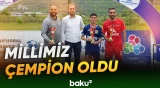 Azərbaycanın minifutbol yığması Monteneqroda keçirilən turnirdə birinci yeri tutdu - Baku TV