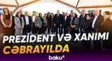 İlham Əliyev və Mehriban Əliyeva Cəbrayılın Şükürbəyli kəndinə köçən sakinlərlə görüşüblər - Baku TV