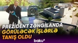 İlham Əliyev Zəngilanda təməlqoyma mərasimində iştirak etdi - Baku TV