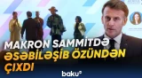 Makron sammitdə niyə qışqıraraq reaksiya verdi? - Baku TV