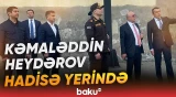 Kəmaləddin Heydərov Lökbatanda yanğın olan əraziyə gəldi - Baku TV