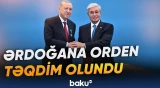 Ərdoğana Tokayev tərəfindən "Xoca Əhməd Yəsəvi" ordeni təqdim edilib - Baku TV
