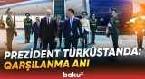 İlham Əliyevin Hazret Sultan Beynəlxalq Aeroportunda qarşılanma anı - Baku TV