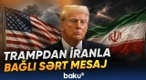 Trampdan xəbərdarlıq | "İran üçün zaman daralır, danışıqlara tez qoşulmaq lazımdır" - Baku TV