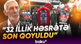 Birinci Qarabağ müharibəsinin şəhidi Rəşadət Piriyevin nəşinin qalıqları dəfn edildi - Baku TV