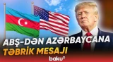 Tramp Azərbaycanın müstəqilliyinin 108-ci ildönümü ilə bağlı İlham Əliyevi təbrik etdi - Baku TV