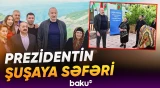 İlham Əliyev Böyük Qaladərəsi kəndində sakinlərlə bir araya gəldi - Baku TV