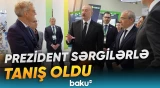 İlham Əliyev Bakı Ekspo Mərkəzində keçirilən sərgilərlə tanış oldu - Baku TV