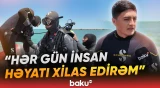 Təhlükəli peşə sahibləri olan dalğıc və xilasedicilərin bir günü - Baku TV