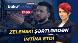 "Heç bir halda ərazi güzəştlərinə getməyəcəyik" | Zelenskidən açıqlama - Baku TV CANLI