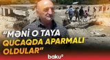 "Biri yerli-dibli tapılmadı" | Sel əhalinin gününü qaraltdı: "Maşınlar qalıb o tayda" - Baku TV