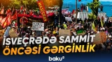Cenevrədə G7 sammiti öncəsi genişmiqyaslı etiraz aksiyası keçirilib - Baku TV