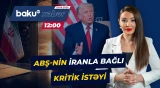 Tramp Fransadakı çıxışında İran hökumətinə səsləndi - Baku TV CANLI