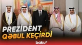 İlham Əliyev Ərəb Koordinasiya Qrupuna daxil olan üzv qurumların rəhbər şəxslərini qəbul etdi