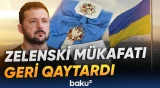 Zelenski "Ağ qartal" ordeninin Polşaya qaytarıldığını bildirib - Baku TV