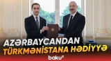 Prezidentlərin iştirakı ilə "Dostlug" tankerinin onlayn formatda hədiyyə olunması mərasimi - Baku TV