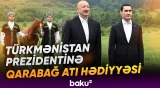 Azərbaycan və Türkmənistan prezidentləri Şuşada Cıdır düzündə olublar - Baku TV