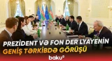 İlham Əliyevin Avropa Komissiyasının Prezidenti ilə geniş tərkibdə görüşü olub - Baku TV