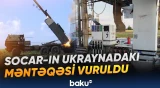 Rusiyanın hücumu nəticəsində SOCAR-ın Ukraynadakı yanacaqdoldurma məntəqəsi vurulub - Baku TV
