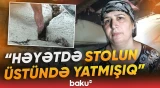 İsmayıllıda torpaq uçqunu ailələri evsiz qoydu | Zərərdəymiş sakinlər həyətdə gecələyirlər - Baku TV