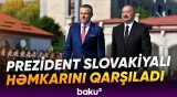 Slovakiya Prezidenti Peter Pelleqrininin Şuşada rəsmi qarşılanma mərasimi - Baku TV