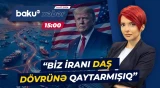 Tehranın təhdidlərinə qarşı susmayan Trampdan sensasiyalı sözlər - Baku TV CANLI