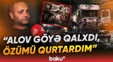 Biləcəridə təhlükəli yanğın | Dizel yanacağı daşıyan yük avtomobili yanıb - Baku TV