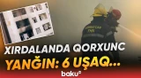 Xırdalanda çoxmərtəbəli binada dəhşətli yanğın | Hadisə yerindən görüntülər- Baku TV