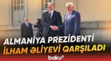 Azərbaycan və Almaniya prezidentlərinin təkbətək görüşü | Prezidentin məkana gəlmə anı - Baku TV