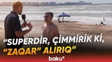 "Bir balaca irəli getsən, dəniz aparar" | Küləkli havada özlərini riskə atanlar danışdı - Baku TV