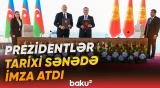 Azərbaycan ilə Qırğızıstan arasında imzalanmış sənədlərin mübadiləsi mərasimi - Baku TV