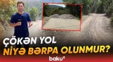 6 kəndi birləşdirən alternativ yol sürücülərin işini daha da çətinləşdirdi - Baku TV