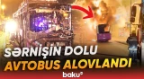 Bakıda alışan avtobus sərnişinlərə dəhşət yaşatdı | FHN hadisə yerində - Baku TV