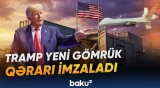 Trampın yeni tapşırığına əsasən ölkəyə gətirilən dronlara yüksək rüsumlar qoyulacaq - Baku TV