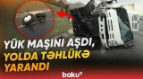 Bu yoldan keçənlər diqqətli olsun | Bakıda qorxulu qəza - Baku TV