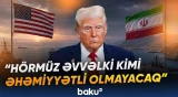 ABŞ Prezidenti Hörmüz məsələsində mümkün alternativ yolları açıqladı - Baku TV