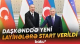 İlham Əliyev və Şavkat Mirziyoyev birgə mərasimlərdə iştirak ediblər - Baku TV