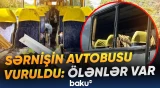 Ukrayna Ordusu Luqanskda avtobusa zərbə endirib - Baku TV