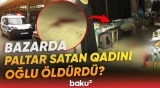 "Bağlayıb, əlində bıçaqla mağazadan qaçıb" | Gəncədə qandonduran hadisə - Baku TV