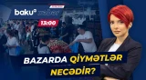 "8-ci km bazarı"ndakı qiymətlər əhalini çətin vəziyyətdə qoyur? - Baku TV CANLI