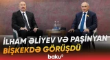 Bişkekdə İlham Əliyev və Nikol Paşinyan arasında keçirilən görüşdən görüntülər - Baku TV