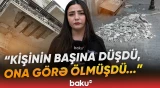 Bakıda qorxulu mənzərə | “Qopub düşüb, hələ də tədbir görülməyib” - Baku TV