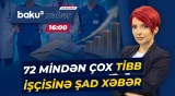 Tibb işçilərinin illik əməkhaqqı fondu 189 milyon manat artdı - Baku TV CANLI