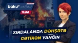 Xırdalanda qorxulu anlar: Yanğınsöndürənlər son anda böyük təhlükənin qarşısını aldı - Baku TV CANLI