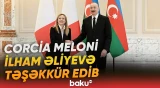 Corcia Meloni "X" sosial media hesabında paylaşım edib - Baku TV